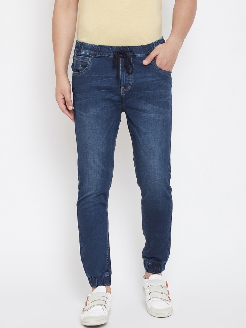 American Archer Men Blue Jogger Low-Rise Clean Look Stretchable Jeans