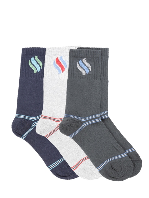 Dollar Men Pack of 3 Calf-Length Socks, Assorted