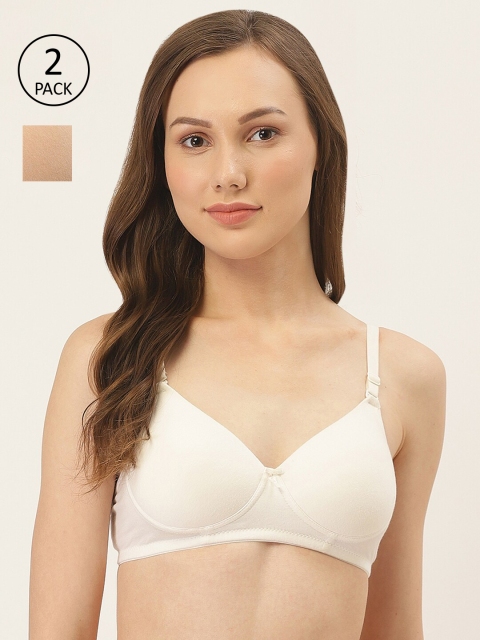 Inner Sense Pack of 2 Non-Wired Lightly Padded Antimicrobial Sustainable T-shirt Bras ISBC068, Off white
Inner Sense Pack of 2 Non-Wired Lightly Padded Antimicrobial Sustainable T-shirt Bras ISBC068, Off white