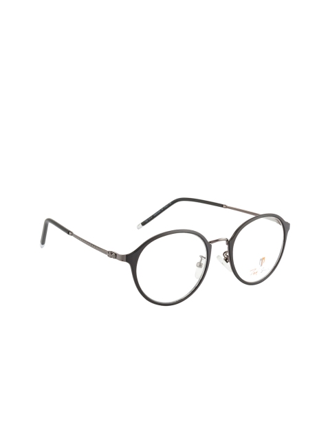 Ted Smith Unisex Black Solid Full Rim Round Frames TS-NC-9300_C8