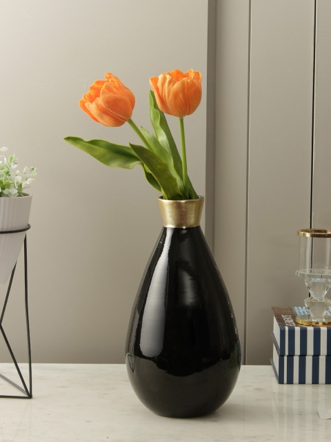 HomeTown Gold-Toned Lord Ganesha Showpiece, Black