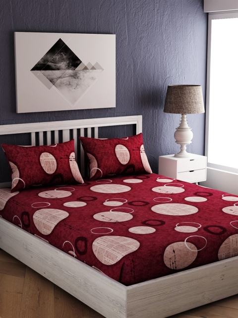 EverHOME Multicoloured Geometric 250 TC Cotton 1 King Bedsheet with 2 Pillow Covers, Multi
EverHOME Multicoloured Geometric 250 TC Cotton 1 King Bedsheet with 2 Pillow Covers, Multi