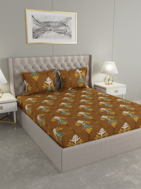 Raymond Home Brown & Yellow Abstract 104 TC Cotton 1 Queen Bedsheet with 2 Pillow Covers
Raymond Home Brown & Yellow Abstract 104 TC Cotton 1 Queen Bedsheet with 2 Pillow Covers