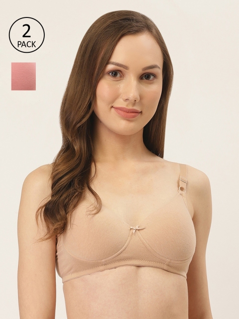 Inner Sense Beige & Pink Pack of 2 Non-Wired Lightly Padded Sustainable T-shirt Bra ISBC068-Skin_Mauve
Inner Sense Beige & Pink Pack of 2 Non-Wired Lightly Padded Sustainable T-shirt Bra ISBC068-Skin_Mauve