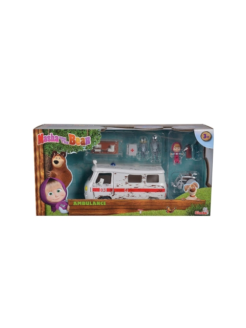 Masha and The Bear Kids White & Blue Simba Masha Ambulance Playset