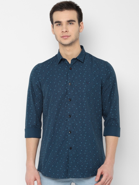 Allen Solly Men Blue Slim Fit Printed Casual Shirt