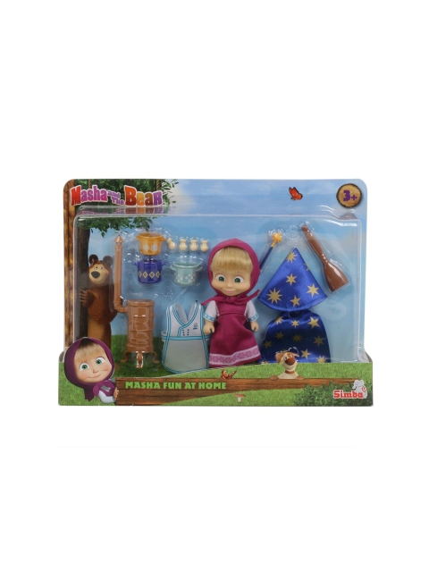 Masha and The Bear Unisex Kids Multicoloured Simba Masha Fun At Home Set, Multi