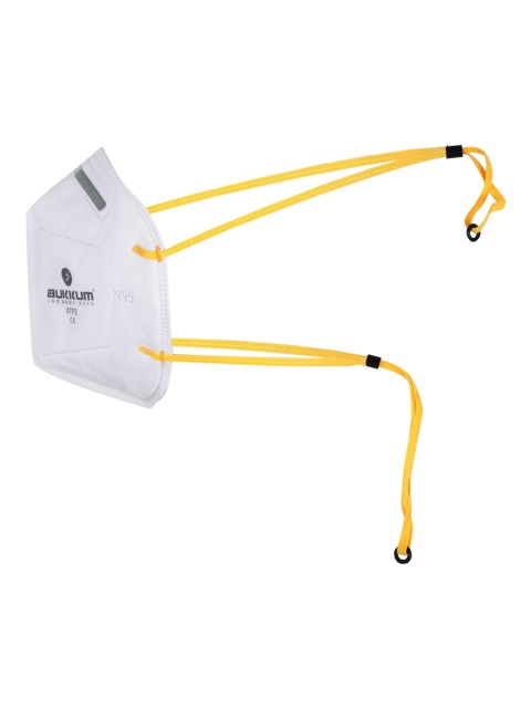 BUKKUM Unisex White Solid 3-Ply Reusable N95 Masks