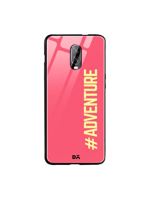 DailyObjects Pink & Yellow Adventurous OnePlus 6 Glass Case