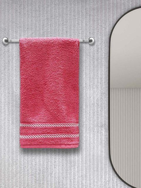 Trident Set Of 4 Pink & White Solid 380 GSM Hand Towels 
Trident Set Of 4 Pink & White Solid 380 GSM Hand Towels