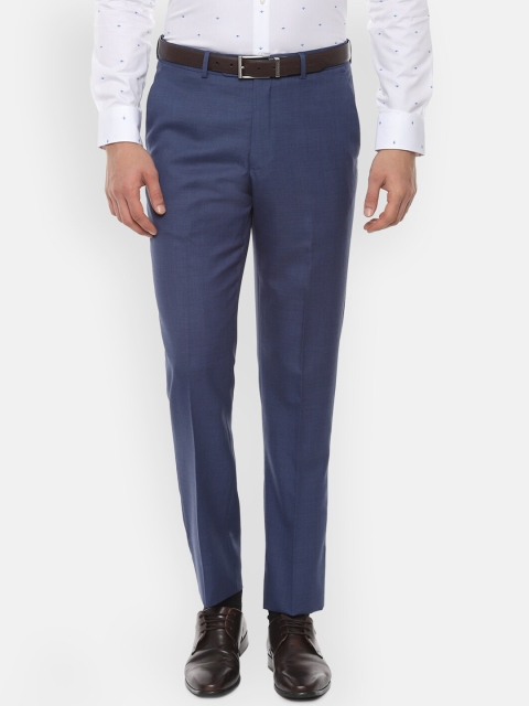 Luxure by Louis Philippe Men Navy Blue Regular Fit Self Design Formal Trousers
Luxure by Louis Philippe Men Navy Blue Regular Fit Self Design Formal Trousers