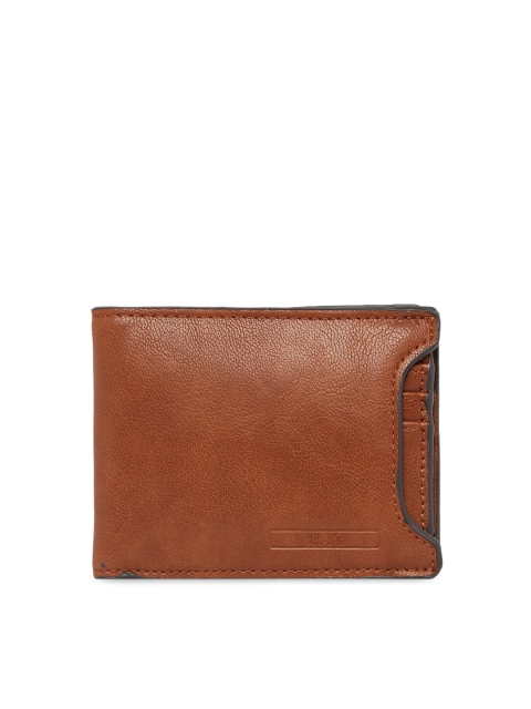 ALDO Men Brown Solid Two Fold Wallet