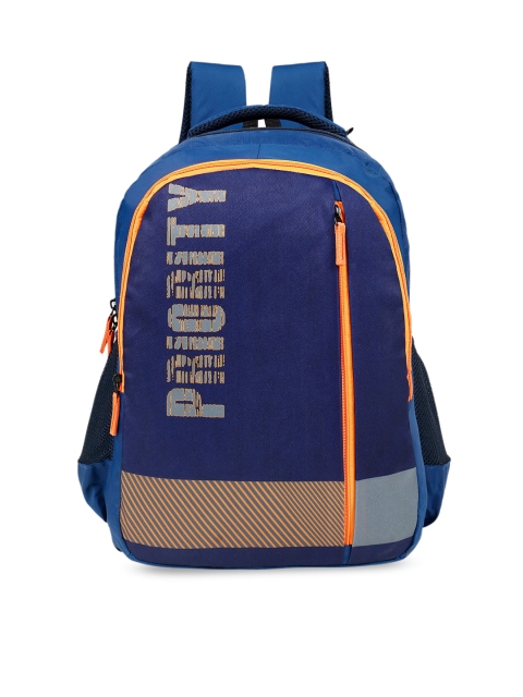 Priority Unisex Navy Blue Graphic Backpack
