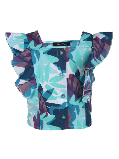 Tiddlywings Girls Blue Printed Top