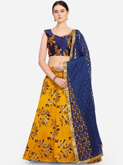 VRSALES Mustard & Blue Printed Semi-Stitched Lehenga & Unstitched Blouse with Dupatta
VRSALES Mustard & Blue Printed Semi-Stitched Lehenga & Unstitched Blouse with Dupatta
