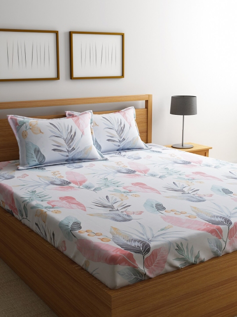 RAGO Multicoloured Floral 210 TC Cotton 1 Queen Bedsheet with 2 Pillow Covers, Multi
RAGO Multicoloured Floral 210 TC Cotton 1 Queen Bedsheet with 2 Pillow Covers, Multi