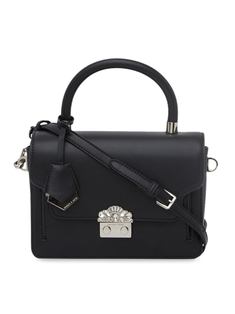 CHARLES & KEITH Black Solid Sling Bag