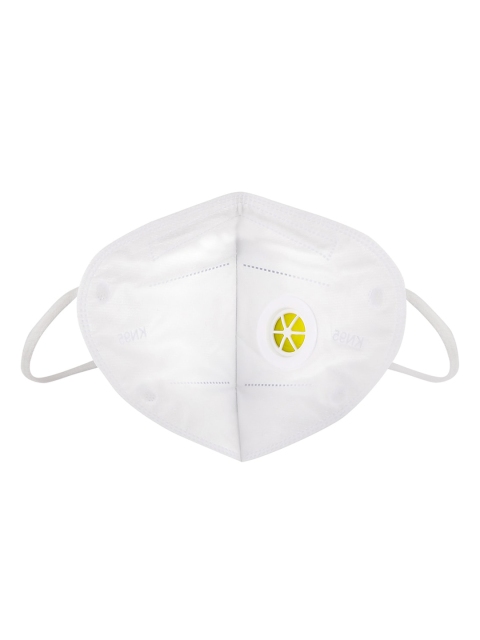 BUKKUM Adults White 3-Ply Reusable Adjustable Valved N95 Mask