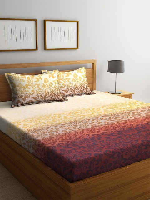 BOMBAY DYEING Multicoloured Abstract 180 TC Cotton 1 King Bedsheet with 2 Pillow Covers, Multi
BOMBAY DYEING Multicoloured Abstract 180 TC Cotton 1 King Bedsheet with 2 Pillow Covers, Multi