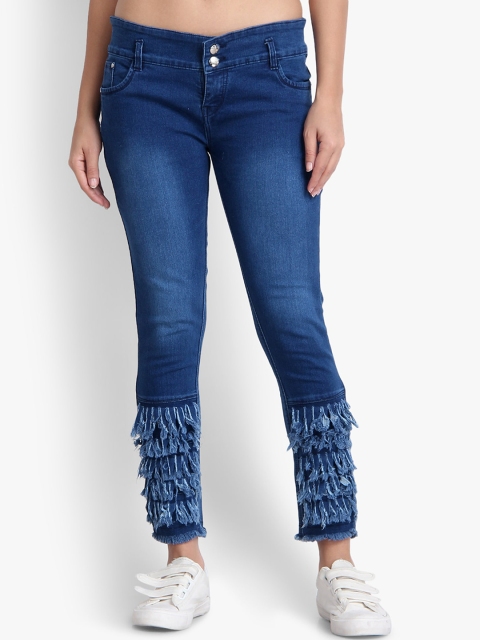 Perfect Outlet Women Blue Skinny Fit High-Rise Clean Look Jeans