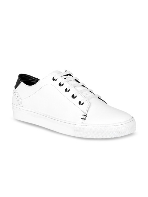 Aditi Wasan Men White Textured Sneakers 
Aditi Wasan Men White Textured Sneakers
