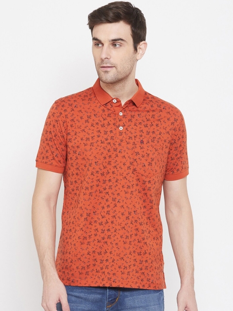 Crimsoune Club Men Orange Black Floral Printed Slim Fit Polo Collar Pure Cotton T-shirt
Crimsoune Club Men Orange Black Floral Printed Slim Fit Polo Collar Pure Cotton T-shirt