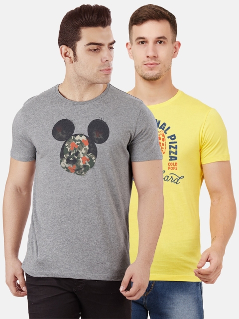 Free Authority Men Pack Of 2 Grey & Yellow Mickey & Friends Printed Round Neck T-shirts
Free Authority Men Pack Of 2 Grey & Yellow Mickey & Friends Printed Round Neck T-shirts