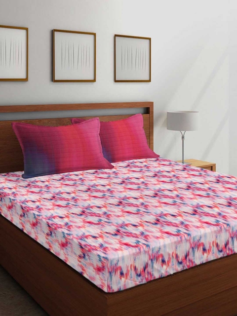 Boutique Living India Pink & Blue Abstract 300 TC Cotton 1 King Bedsheet with 2 Pillow Covers
Boutique Living India Pink & Blue Abstract 300 TC Cotton 1 King Bedsheet with 2 Pillow Covers