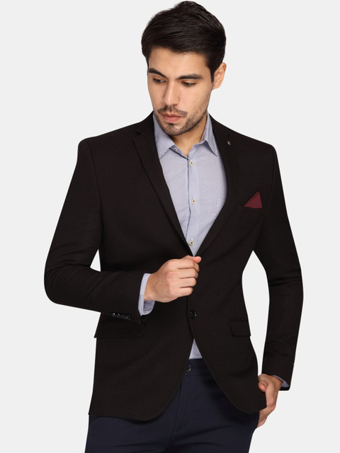 Theme Men Black Self-Design Single-Breasted Casual Blazer
Theme Men Black Self-Design Single-Breasted Casual Blazer