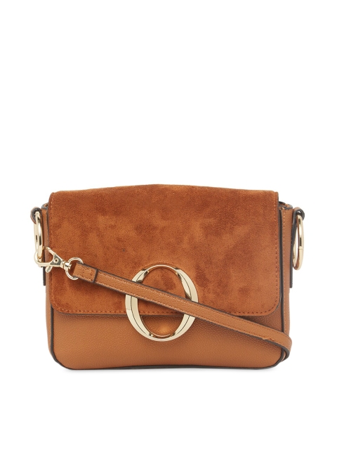 ALDO Camel Brown Solid Sling Bag