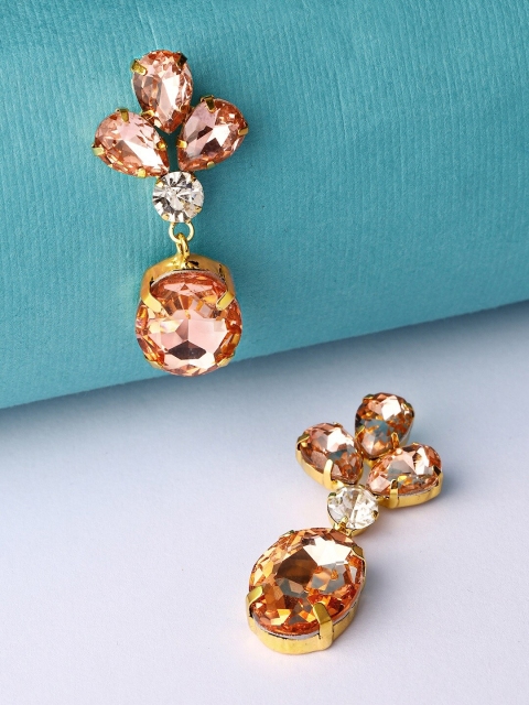 TOKYO TALKIES X rubans FASHION ACCESSORIES Gold-Plated Handcrafted Oval Drop Earrings
TOKYO TALKIES X rubans FASHION ACCESSORIES Gold-Plated Handcrafted Oval Drop Earrings