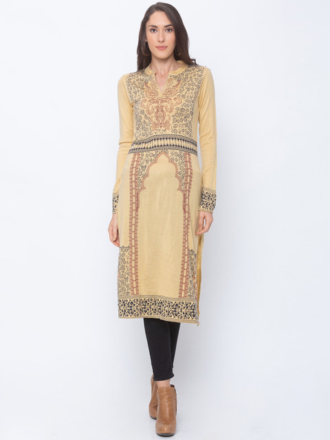 Globus Women Beige Floral Printed Straight Kurta
Globus Women Beige Floral Printed Straight Kurta