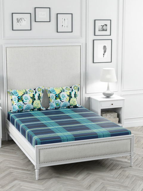 Portico New York Green Geometric 144 TC Cotton 1 King Bedsheet with 2 Pillow Covers
Portico New York Green Geometric 144 TC Cotton 1 King Bedsheet with 2 Pillow Covers