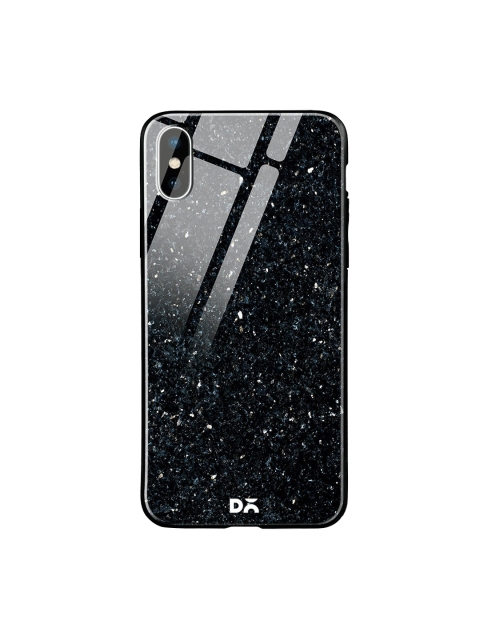 DailyObjects Black Starry Sky iPhone XS Max Glass Case