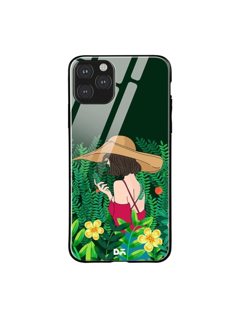 DailyObjects Green & Brown Forest Girl iPhone 11 Pro Max Glass Case