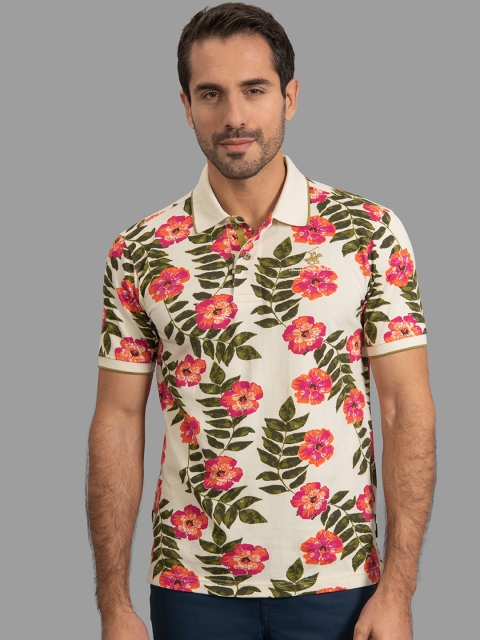 Beverly Hills Polo Club Men Cream-Coloured & green Floral Printed Polo Collar T-shirt
Beverly Hills Polo Club Men Cream-Coloured & green Floral Printed Polo Collar T-shirt