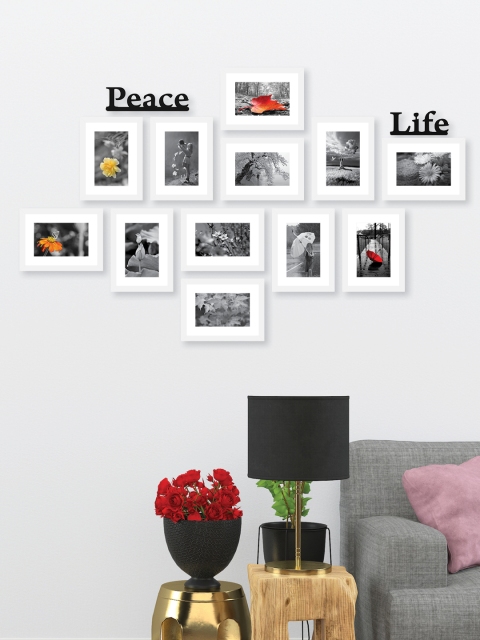 RANDOM Set of 12 White & Black New Synthetic Collage Photo Frames With Peace & Life Plaques
RANDOM Set of 12 White & Black New Synthetic Collage Photo Frames With Peace & Life Plaques