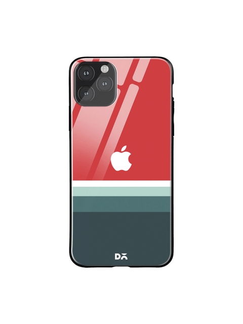 DailyObjects Green & Red Colourblocked iPhone 11 Pro Glass Case