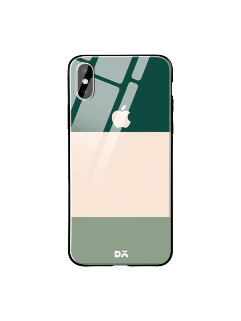 DailyObjects Green & Pink Triplet iPhone XS Max Glass Case