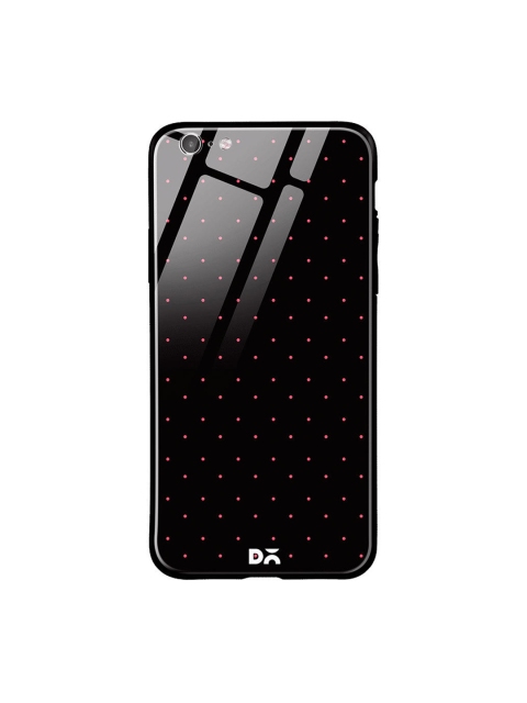 DailyObjects Black & Pink Constellation Dots iPhone 6S Glass Case