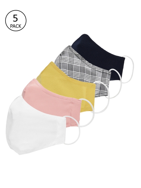 Imfashini Women 5 Pcs 2-Ply Outdoor Reusable Masks, Multi