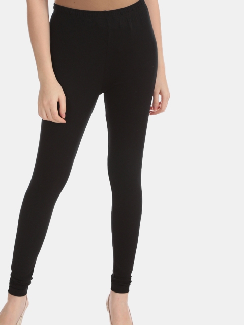 Karigari Women Black Solid Churidar