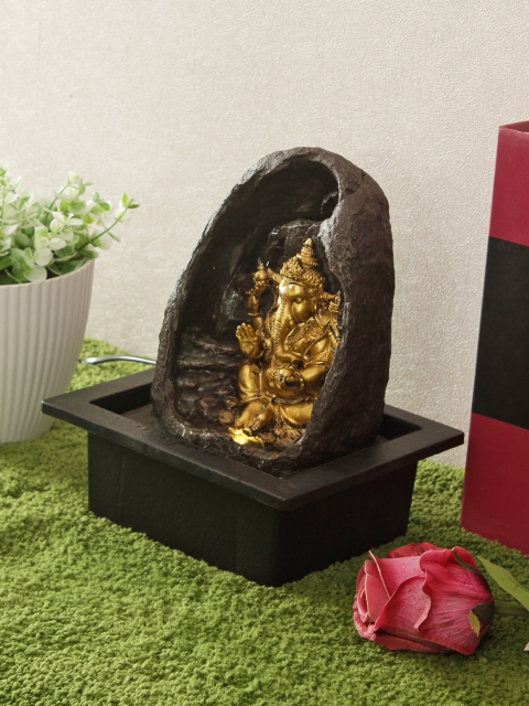 Living Essence Brown & Gold-Toned Power Operated Impression Polyresin Ganesha Fountain
Living Essence Brown & Gold-Toned Power Operated Impression Polyresin Ganesha Fountain