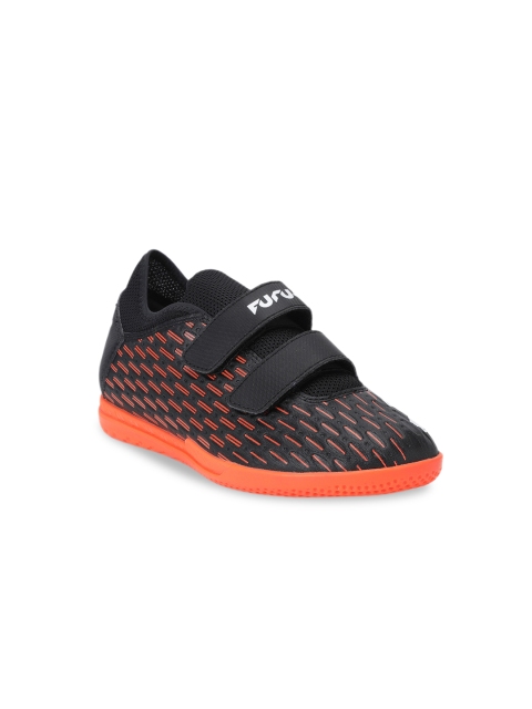 Puma Unisex Kids Black Synthetic FUTURE 6.4 IT V Jr Football Shoes