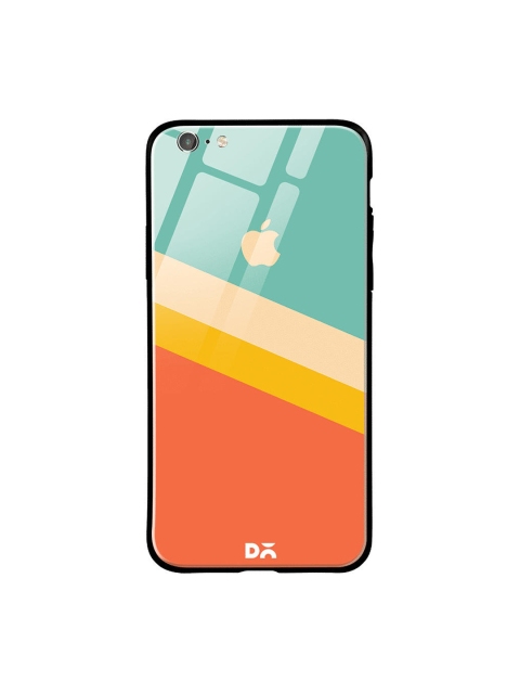 DailyObjects Green & Orange Tropical Angles iPhone 6 Glass Case