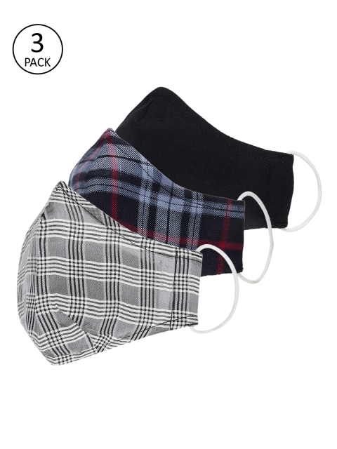 Imfashini Women Pack of 3 Pcs Multicoloured Reusable 2-Ply Protective Outdoor Masks, Multi