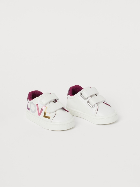 H&M Kids White Printed Trainers