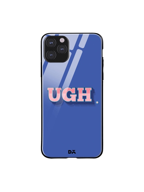 DailyObjects Blue & Pink UGH iPhone 11 Pro Max Glass Case