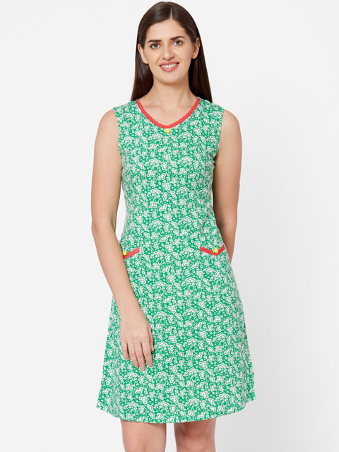 Juliet Green Printed Cotton Sleep Shirt
Juliet Green Printed Cotton Sleep Shirt