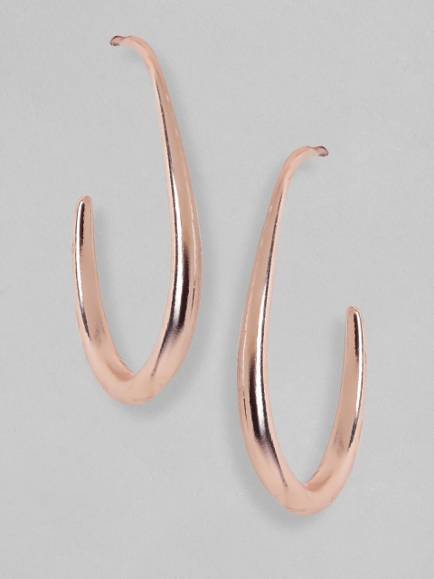 TOKYO TALKIES X rubans FASHION ACCESSORIES Rose Gold-Plated Handcrafted Half Hoop Earrings
TOKYO TALKIES X rubans FASHION ACCESSORIES Rose Gold-Plated Handcrafted Half Hoop Earrings